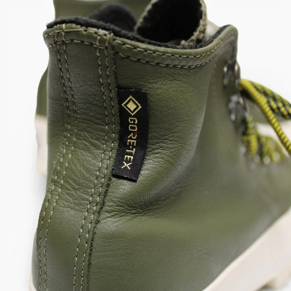 Converse Chuck Taylor Lugged Winter GORE-TEX Womens 5.5 Olive Green 566154C Good